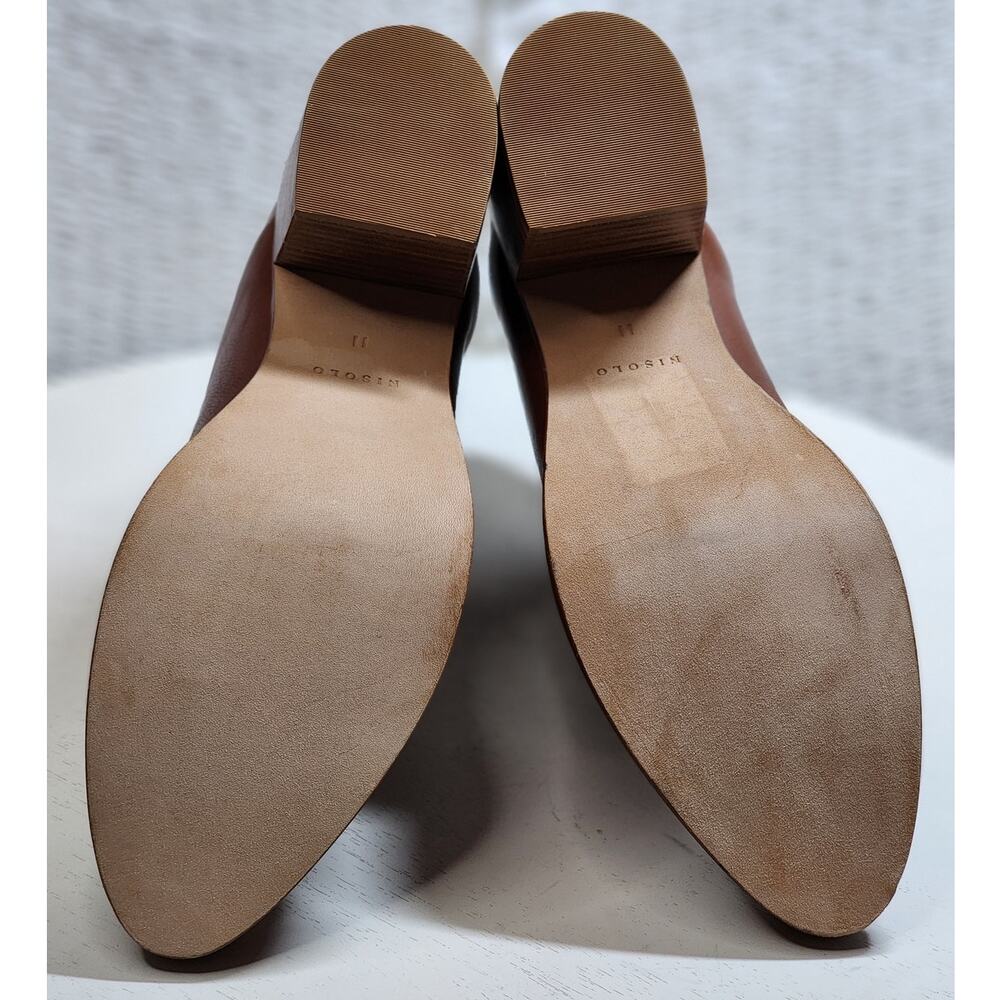Nisolo Dari Commuter Boot Brandy Anthropologie Leather Block Heel Ankle Booties - Picture 12 of 15